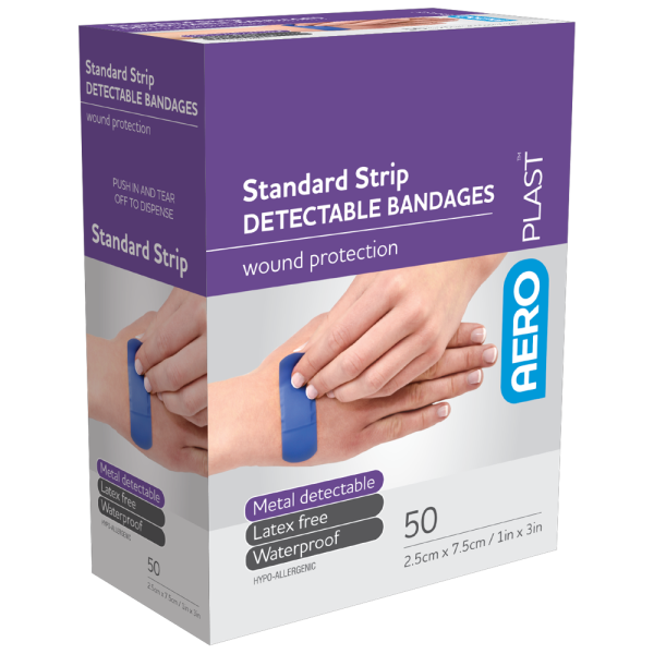 Blue Metal Detectable - Strips (50)